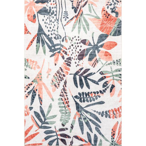 nuloom Mara Floral Machine Washable Indoor/Outdoor Area Rug Multicolor