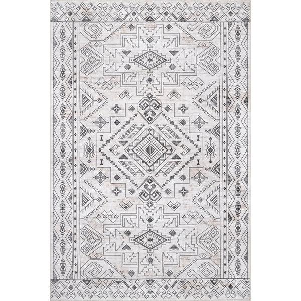nuloom Marley Geometric Bordered Area Rug Light Gray