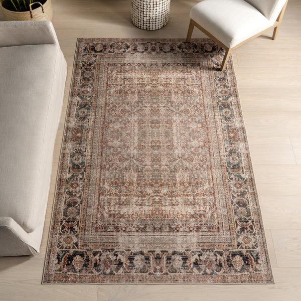 Nuloom Marlie Smart Plus With SplashGuard Area Rug Brown