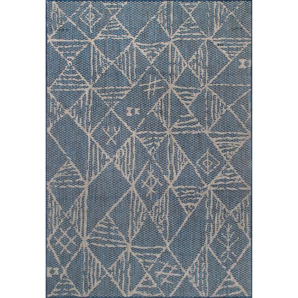 nuloom Marlow Geometric Aztec Indoor/Outdoor Area Rug Blue