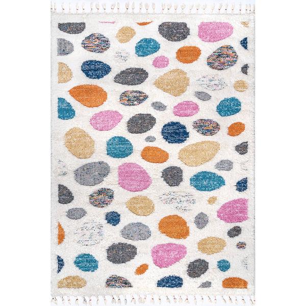 nuloom Maybelle Braided Tassle Modern Area Rug Ivory