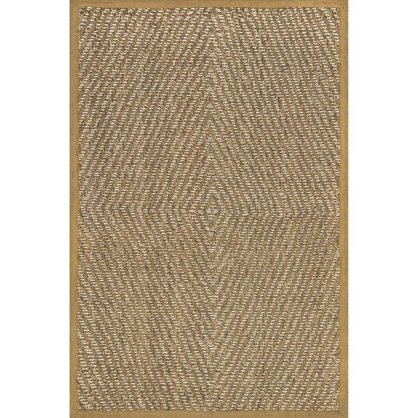 nuloom Meara Geometric Striped Seagrass Area Rug Beige