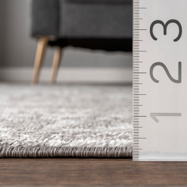 Nuloom Melody Vintage Medallion Area Rug Light Gray