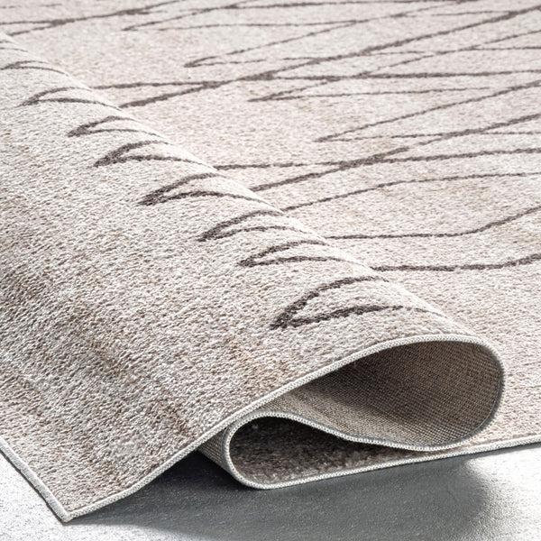 Nuloom Miriam Machine Washable Geometric Diamond Area Rug Beige