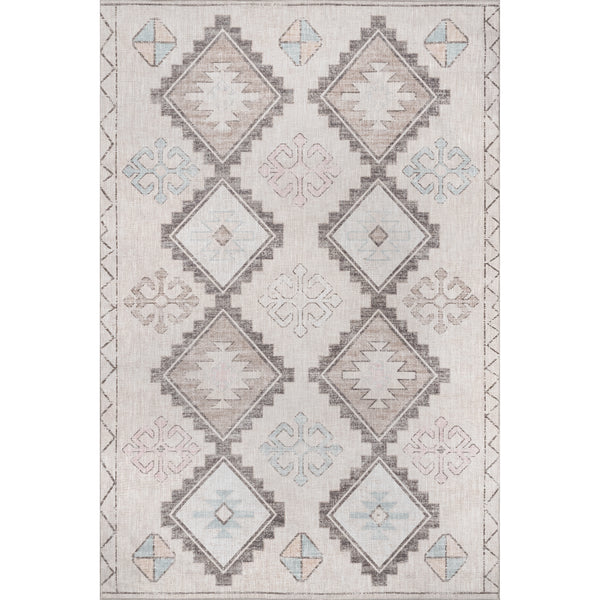 nuloom Misha Southwestern Diamond Machine Washable Area Rug Khaki