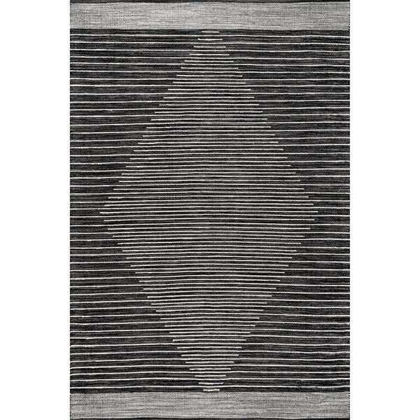 nuloom Missy Handmade Cotton Contemporary Diamond Flatweave Area Rug Gray