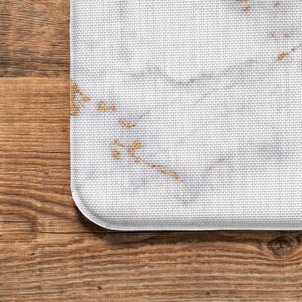 Nuloom Modern Marble Anti Fatigue Kitchen Or Laundry Room Comfort Mat Beige