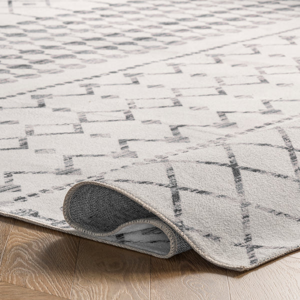 Nuloom Moroccan Blythe Machine Washable Area Rug Gray