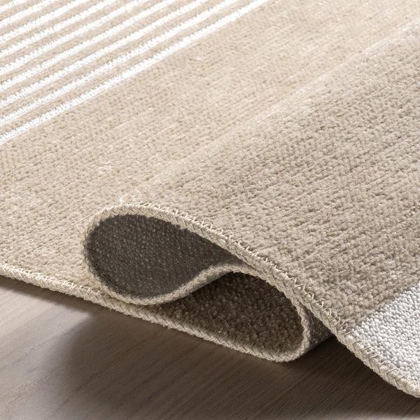 Nuloom Moxie Geometric Machine Washable Area Rug Taupe