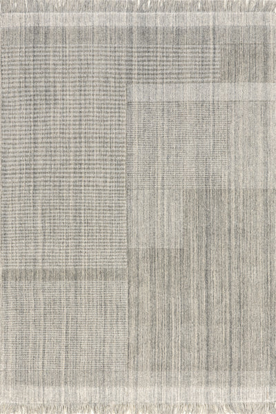 nuloom Mozai Fringed Wool-Blend Area Rug Light Grey