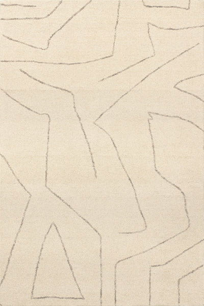 nuloom Mulholland Textured Wool Area Rug Area Rug Cream