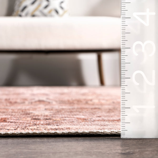 Nuloom Myrtle Vintage Machine Washable Area Rug Taupe