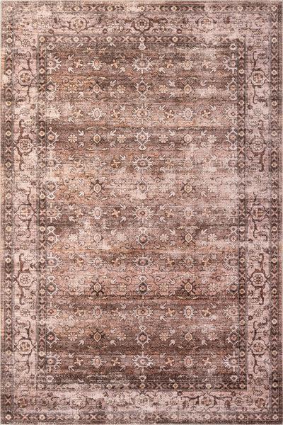 nuloom Myrtle Vintage Machine Washable Area Rug Taupe
