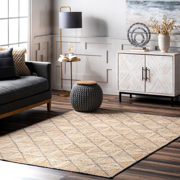 Nuloom Nalani Casual Geometric Jute Area Rug Natural