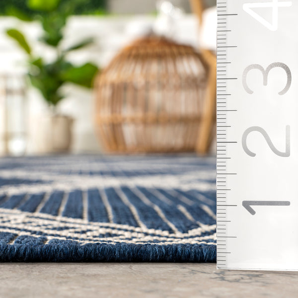Nuloom Naya Moroccan Trellis Indoor/Outdoor Area Rug Navy