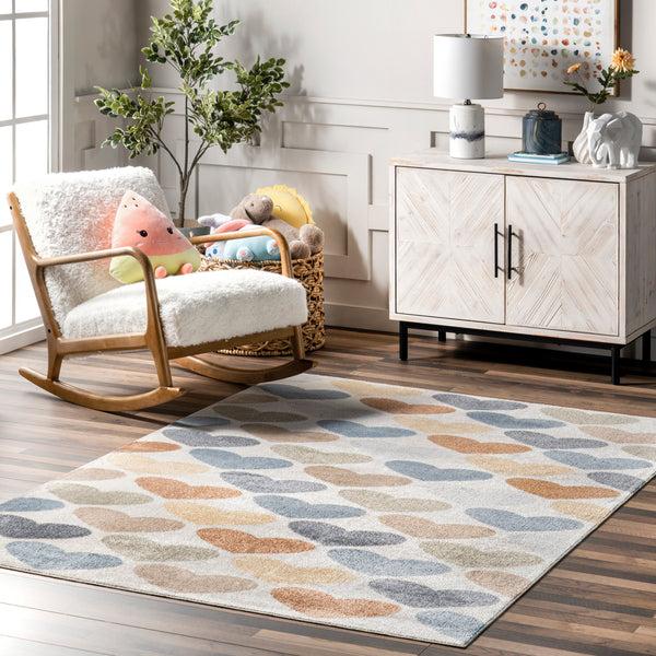 Nuloom Neive Colorful Hearts Machine Washable Area Rug Multi