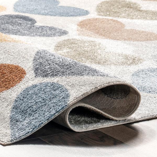 Nuloom Neive Colorful Hearts Machine Washable Area Rug Multi