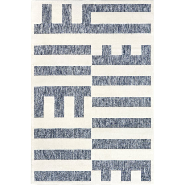 nuloom Neri Modern Bars Indoor/Outdoor Area Rug Beige