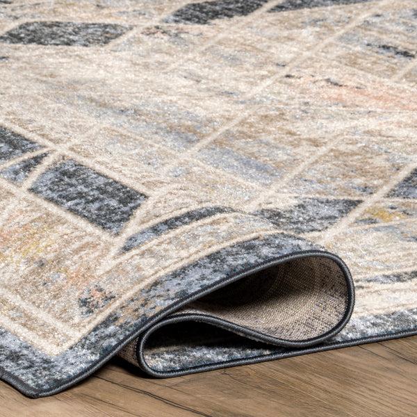 Nuloom Nika Modern Faded Machine Washable Area Rug Blue