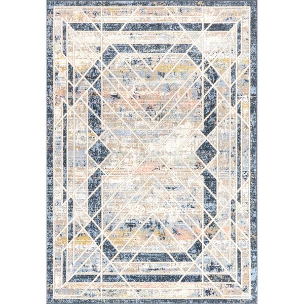nuloom Nika Modern Faded Machine Washable Area Rug Blue