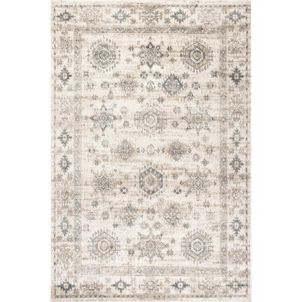 nuloom Nissa Traditional Medallion Area Rug Light Grey