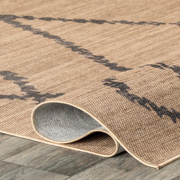 Nuloom Nita Tribal Bands Easy-Jute Machine Washable Area Rug Natural