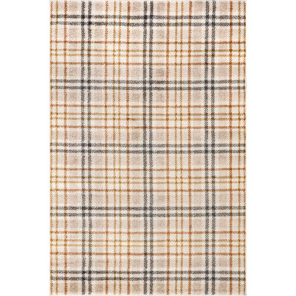 nuloom Noelani Casual Plaid Area Rug Orange And Grey