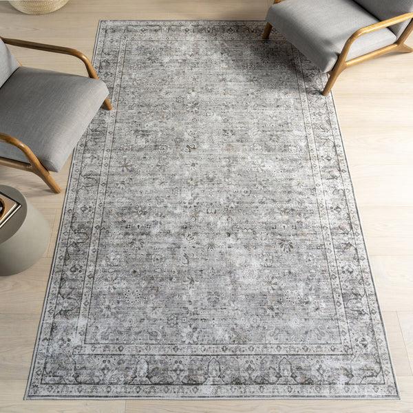 Nuloom Noemie Smart Plus With SplashGuard Area Rug Grey