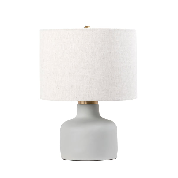 nuloom 18-inch Concrete Urn Table Lamp Light Gray