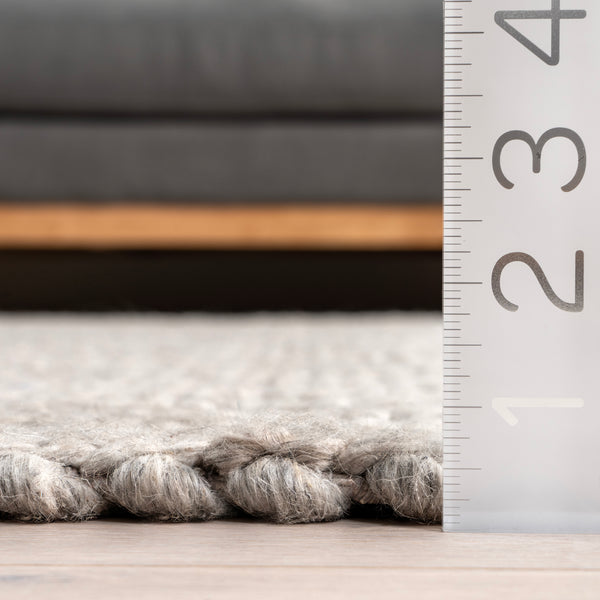 Nuloom Aaleigha Casual Striped Wool Area Rug Grey