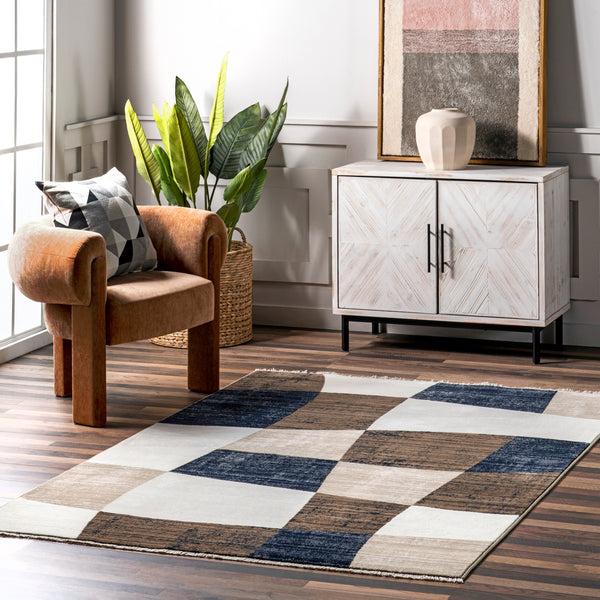 Nuloom Addilyn Abstract Squared Area Rug Multi