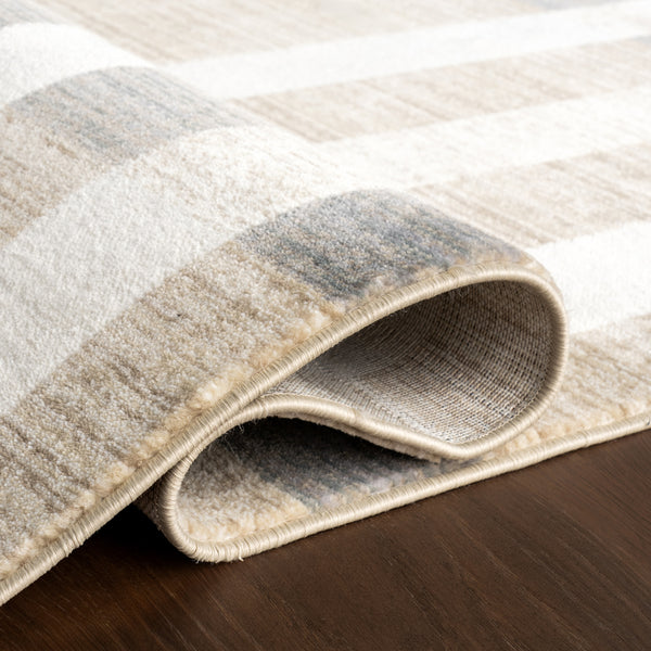 Nuloom Adie Rustic Plaid Area Rug Light Beige