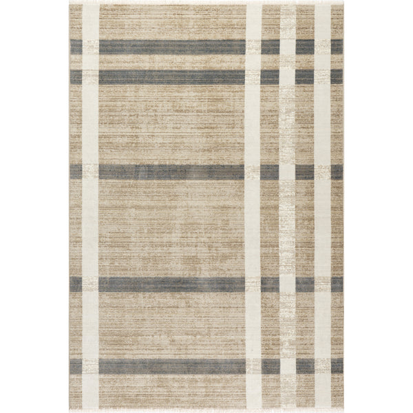 nuloom Adie Rustic Plaid Area Rug Light Beige