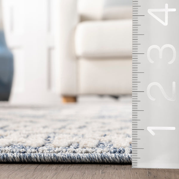 Nuloom Ailsa Moroccan Linked Trellis Area Rug Blue
