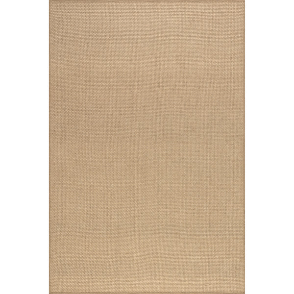 nuloom Ainara Solid Handmade Jute Area Rug Natural