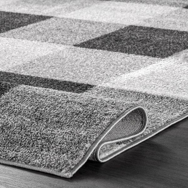 Nuloom Aisha Buffalo Plaid Area Rug Grey