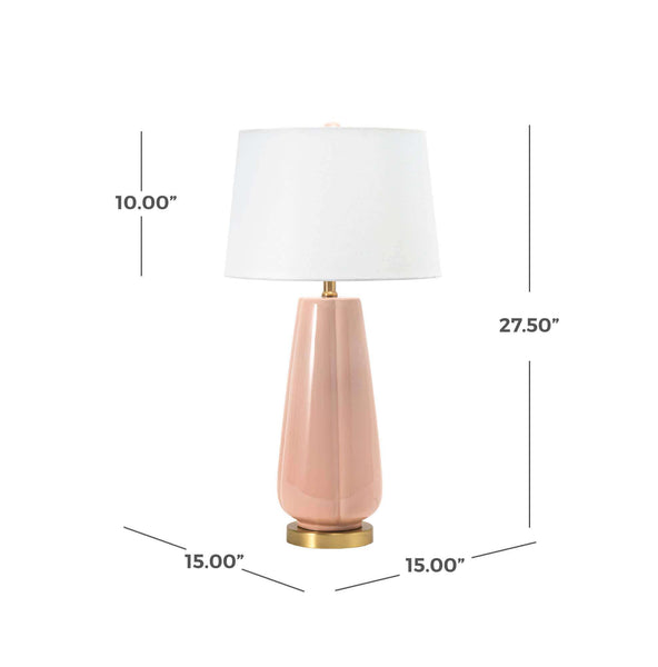 Nuloom Alcona 28" Ceramic Table Lamp Pink