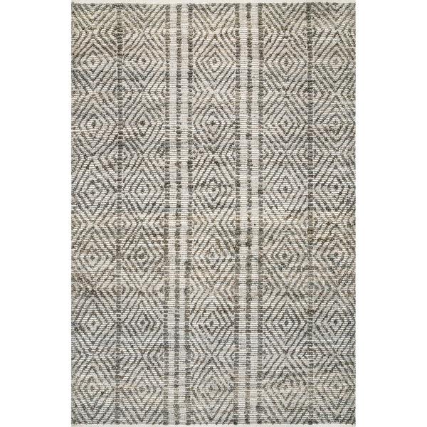 Nuloom Alden Textured Diamonds Area Rug Dark Grey