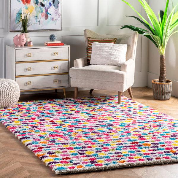 Nuloom Allard Striped Shag Multi