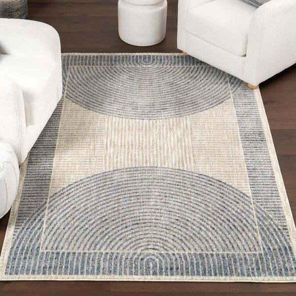 Nuloom Allyson Modern Geometric Area Rug Blue