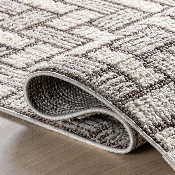Nuloom Alora Geometric Tassels Area Rug Ivory