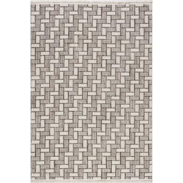nuloom Alora Geometric Tassels Area Rug Ivory
