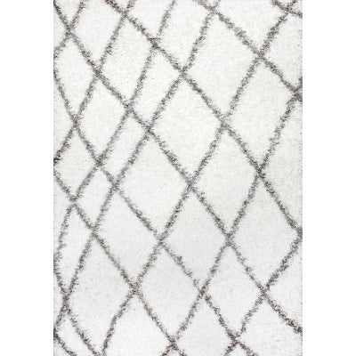 Nuloom Alvera Easy Shag Area Rug White