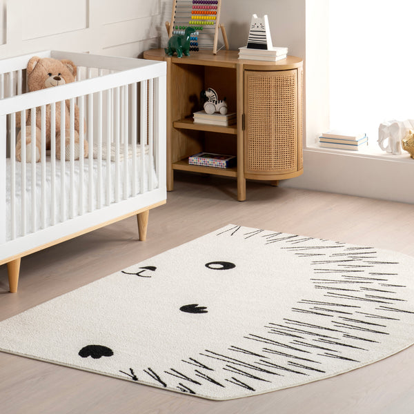 Nuloom Amelie Hedgehog Kids Area Rug Off-White