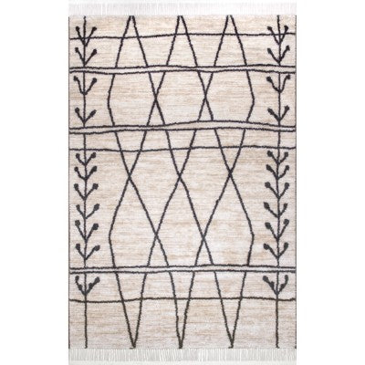 nuloom Amia Modern Tribal Beige