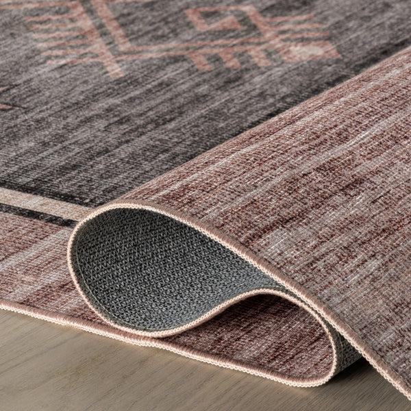 Nuloom Nuloom Amyra SplashGuard Machine Washable Area Rug Grey
