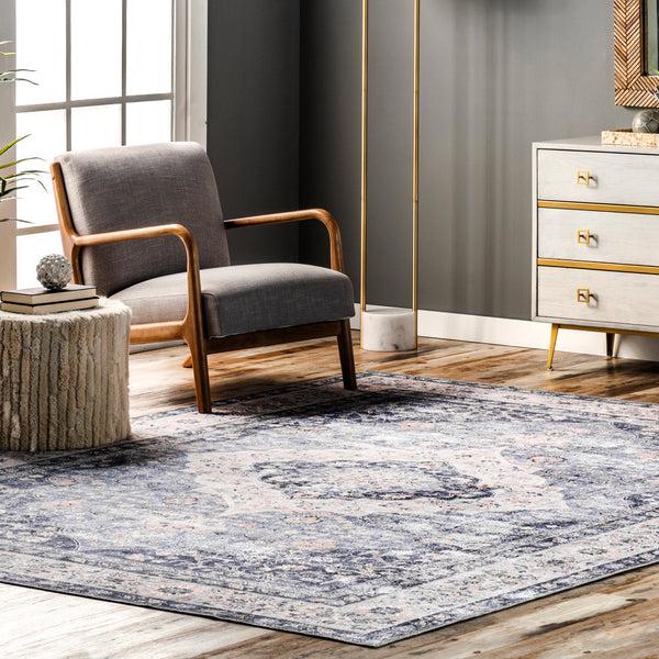 Nuloom Nuloom Analeia SplashGuard Machine Washable Area Rug Taupe