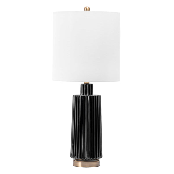 nuloom Angers 31" Ceramic Table Lamp Black