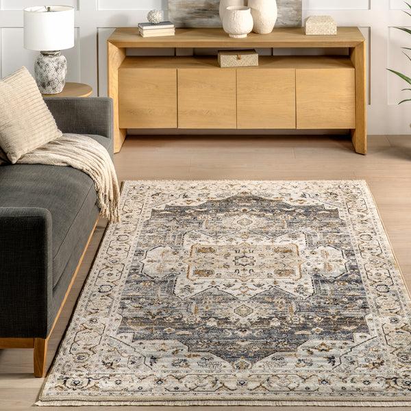 Nuloom Ariel Persian Medallion Area Rug Light Blue