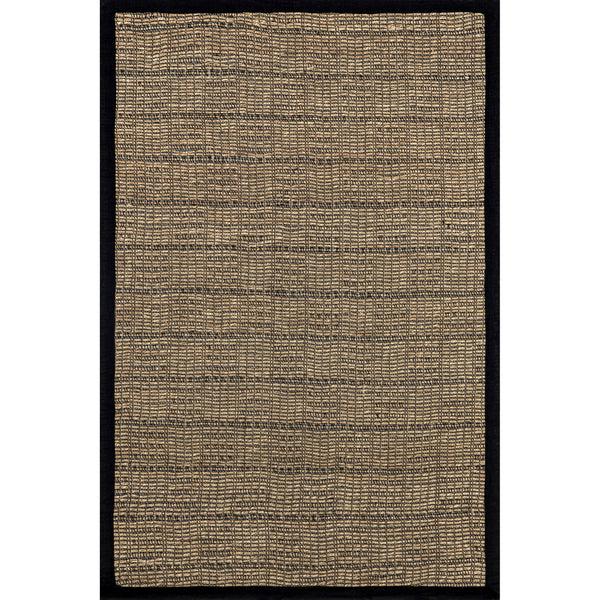nuloom Armani Geometric Seagrass Area Rug Black